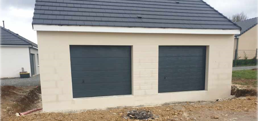 Construction d'un garage double à Bourges