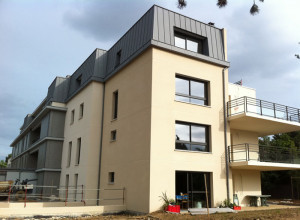 Crépi de façade d'immeuble