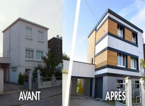 Bardage de façade d'immeuble à Angers