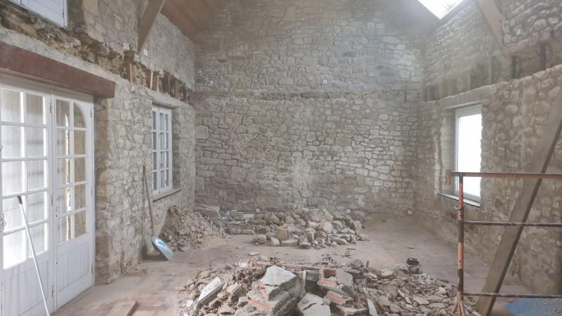 Rénovation d'une maison en pierre à Vannes