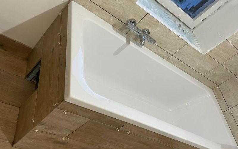 Réalisation d'une rénovation de salle de bain