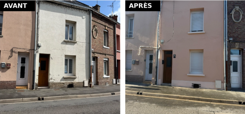 Ravalement de façade (RPE) à Amiens (80)