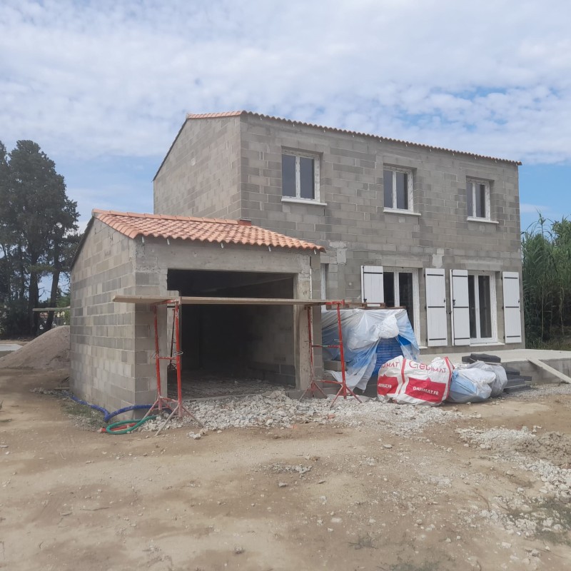 Construction de maison en parpaings à Villeneuve (04)