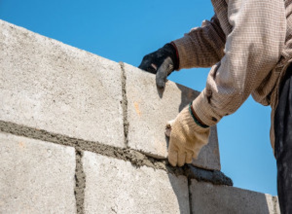 Construction de mur de soutènement à Saint-Marcel