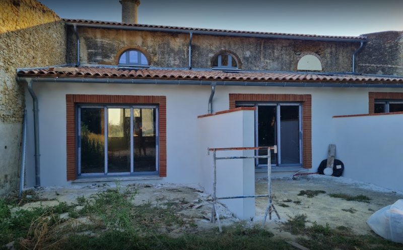  ravalement : enduit projeté à Toulouse