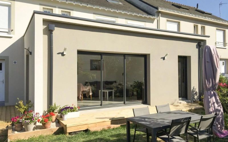 Projet d'agrandir : Extension de maison située à Vervant