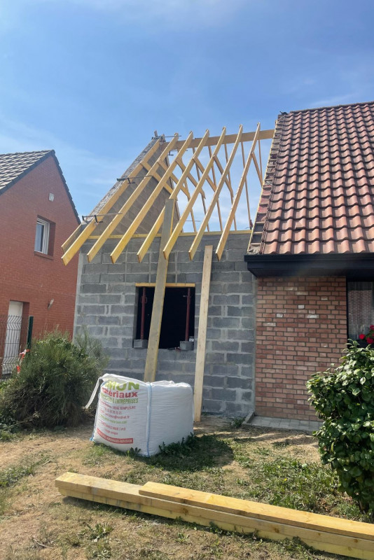 Réalisation d'une extension de maison