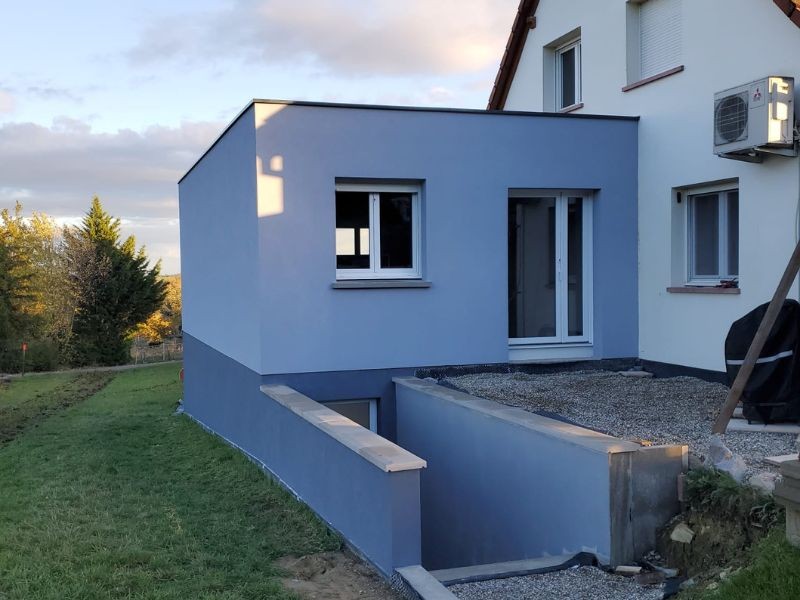 Projet d'agrandir : Extension de maison située à Tressan