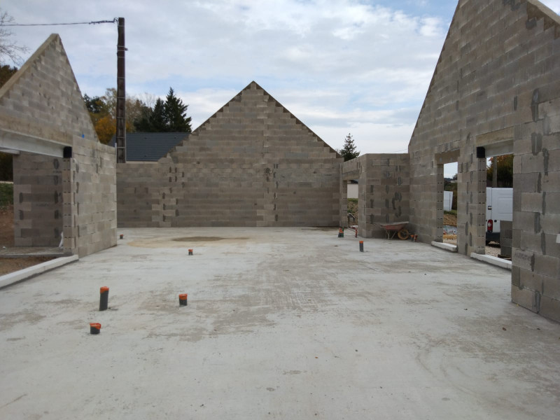 Réalisation d'une construction de maison
