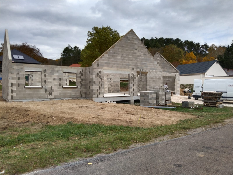 Réalisation d'une construction de maison