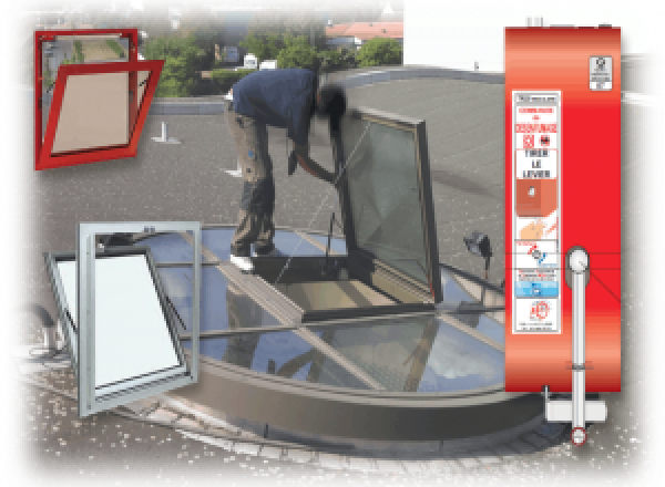 Installation trappe de désenfumage à Saint-Pierre