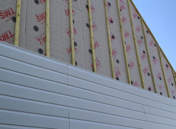Isolation extérieure avec finition bardage bois à Trucy