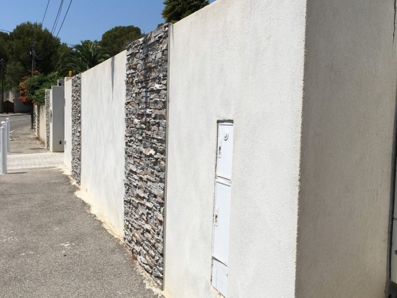 Construction de mur de clôture, mur de soutènement à Narbonne