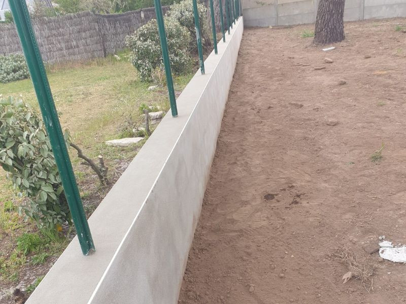 Muret de clôture à Séné