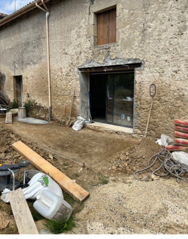 Ouverture d'un mur en pierre à Saint-Maur-des-Fossés (94)