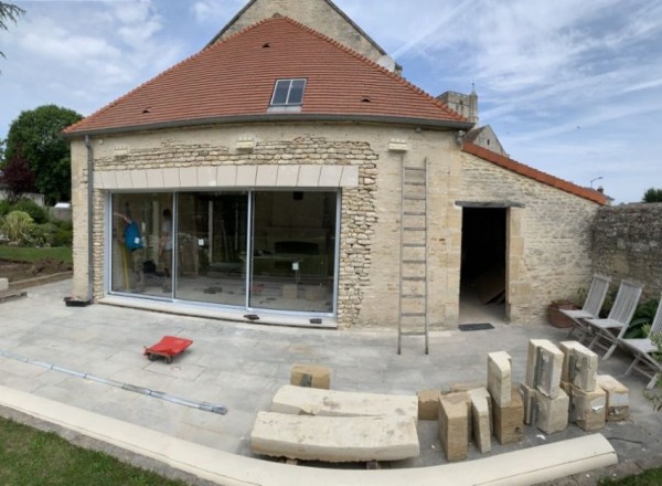 Création d'ouverture pour baie vitrée à Saint-Philibert