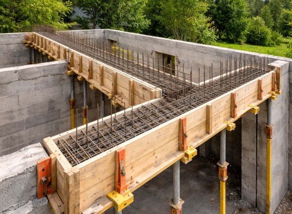 Construction de poteau et poutre béton à Lamothe-Capdeville (82)