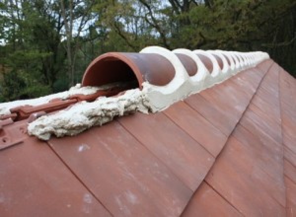 Réfection du faîtage et arêtier en tuile et ciment à Barras à Barras