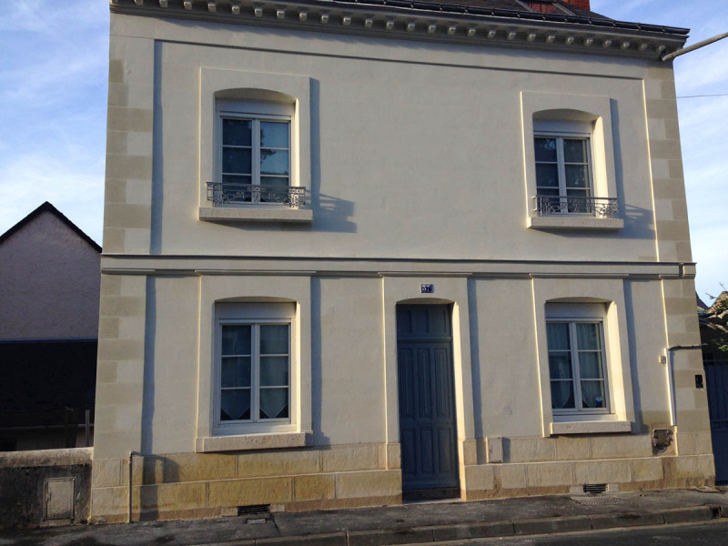 Rénovation de façade en pierre à Grainville-Langannerie
