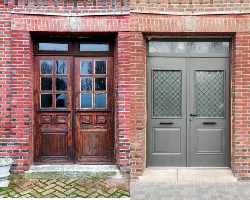 Rénovation de porte d'entrée à Bernay