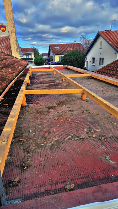 Réalisation d'une couverture en bac acier