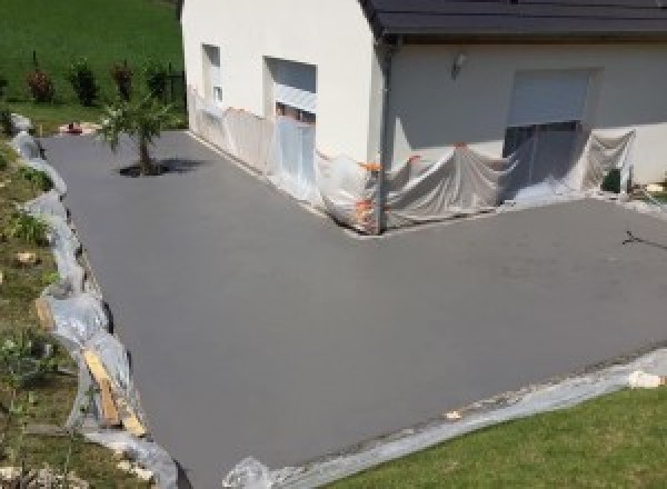 Dalle b&eacute;ton &agrave; L&eacute;ojac