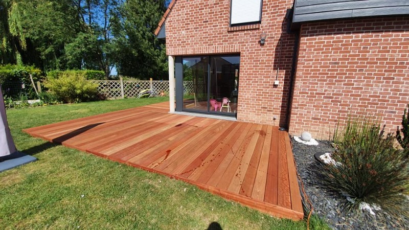 Terrasse bois à Caumont