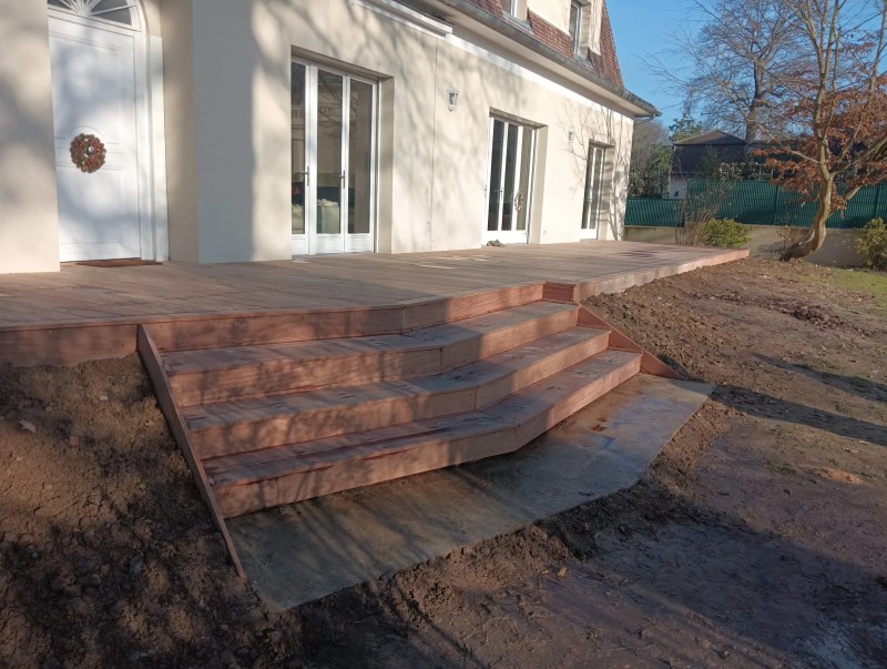 Terrasse bois à Machemont